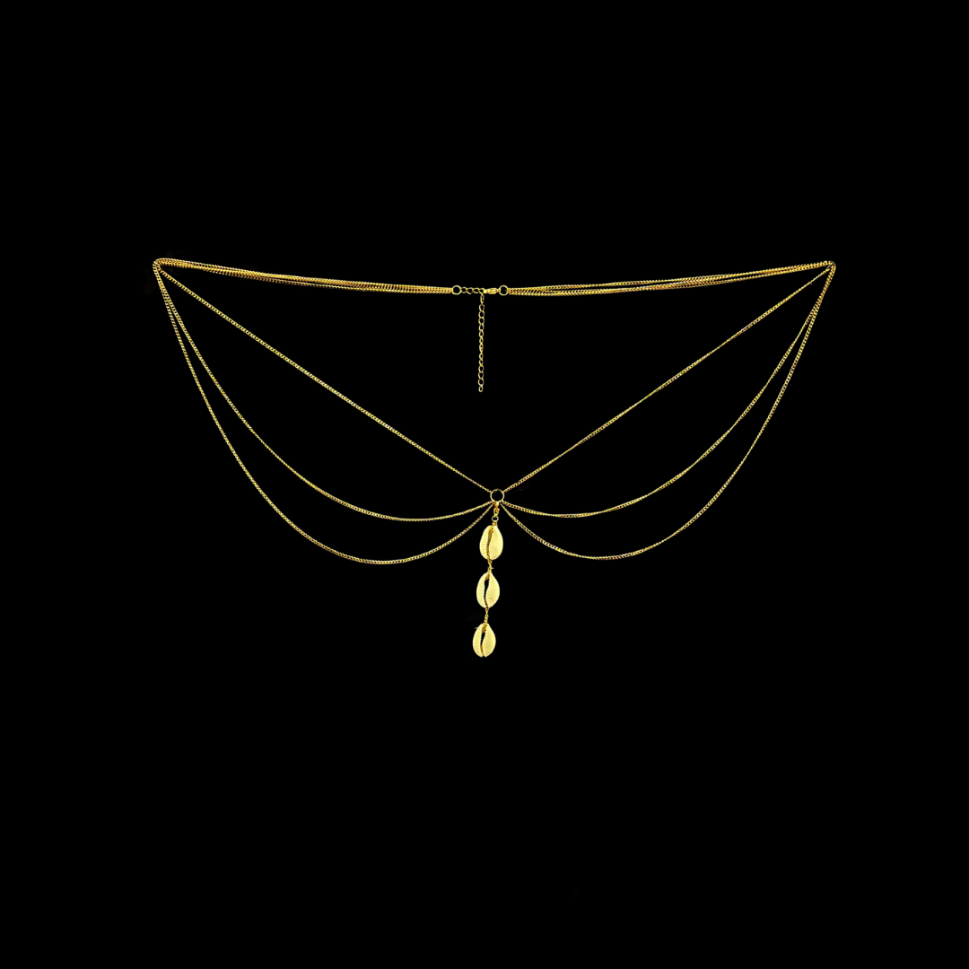 BALA BALA BELLY CHAIN CON 3 CONCHIGLIE